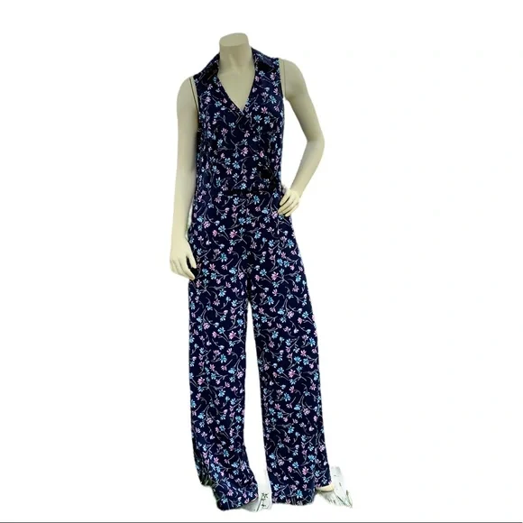 Nina Leonard Surplice Neckline Jumpsuit Size L - Picture 5 of 13